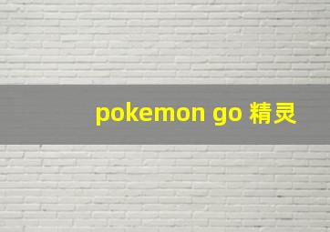 pokemon go 精灵